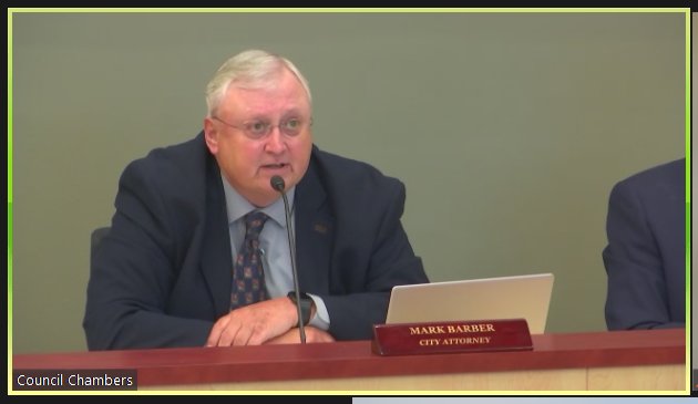Olympia city attorney Mark Barber described the ordinance that prohibits open carry of guns at locations of public meetings on June 21, 2022.